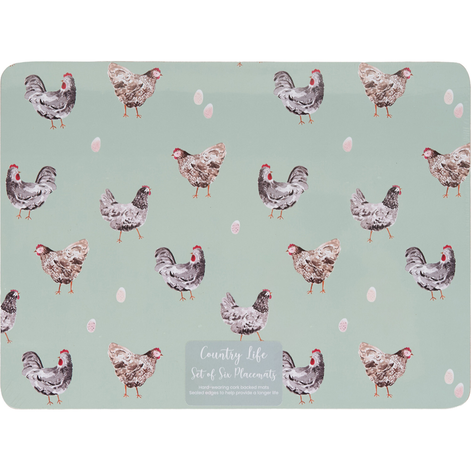Image of Pack of 6 Country Life Placemats
