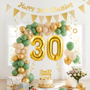 Lifeideas 31-Piece 30th Birthday Balloon Decorations Set