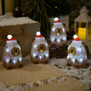 Pack of 4 Acrylic LED Capybaras