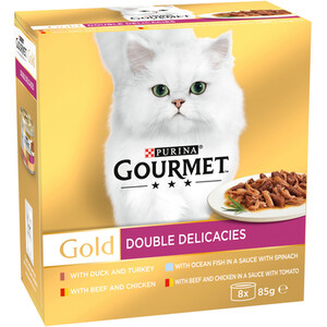 Gourmet Gold Double Delicacies Wet Cat Food