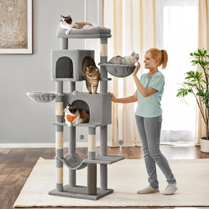 Feandrea Large Cat Tree for Multi-Cat Homes