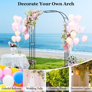 Outdoor Metal Garden Arch Trellis