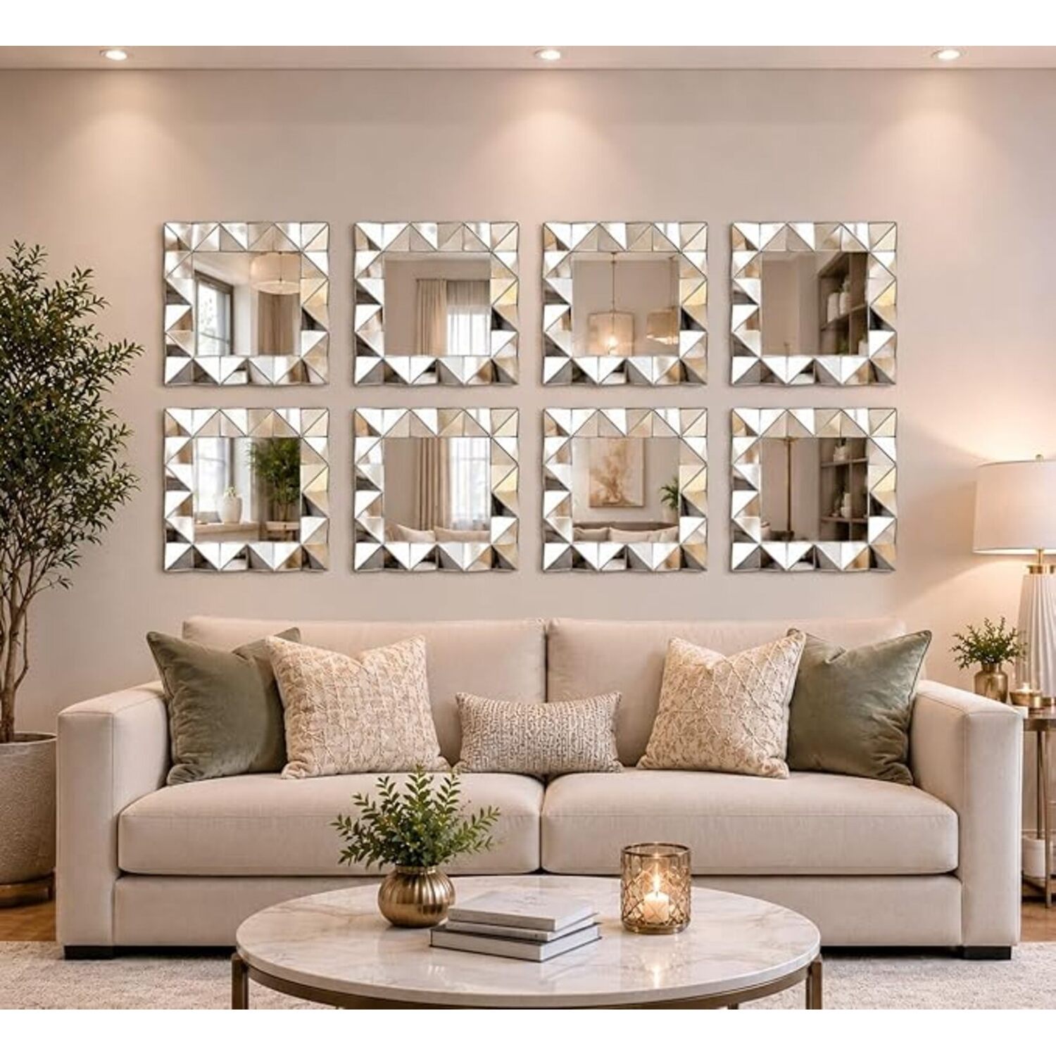Image of 4x Art Deco Style 3D Wall&hellip;
