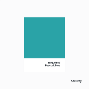Hemway Chalk Paint Flat Matt Peacock Blue 1L