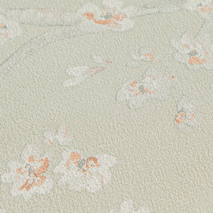 Oriental Blossom Wallpaper in Sage Green