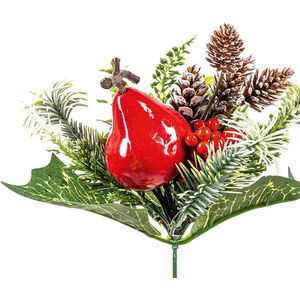 Premier Apple Cone Christmas Tree Pick (Pack of 2)
