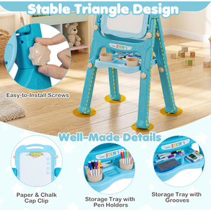 Height Adjustable Art Easel for Kids