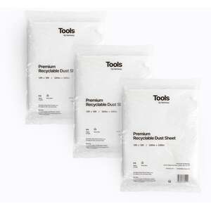 Hemway Extra Large Recyclable Paint Dust Sheet (Pack of 3) 12ft x 12ft