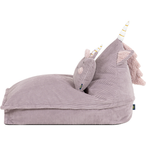 icon Kids Luna Unicorn Jumbo Cord Lounger and Cushion Bundle, Lavender