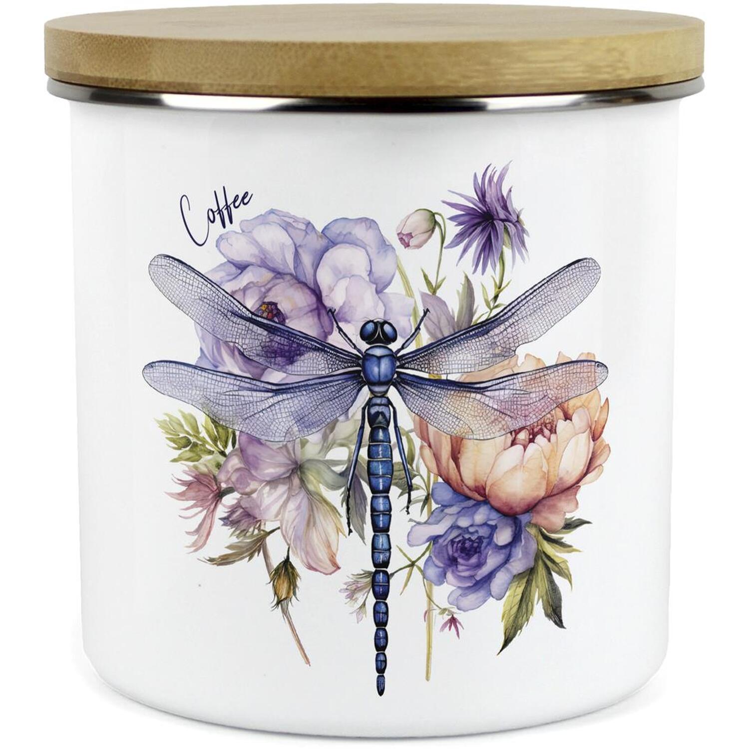 Purely Home Dragonfly Large Kitchen Storage Canister - White