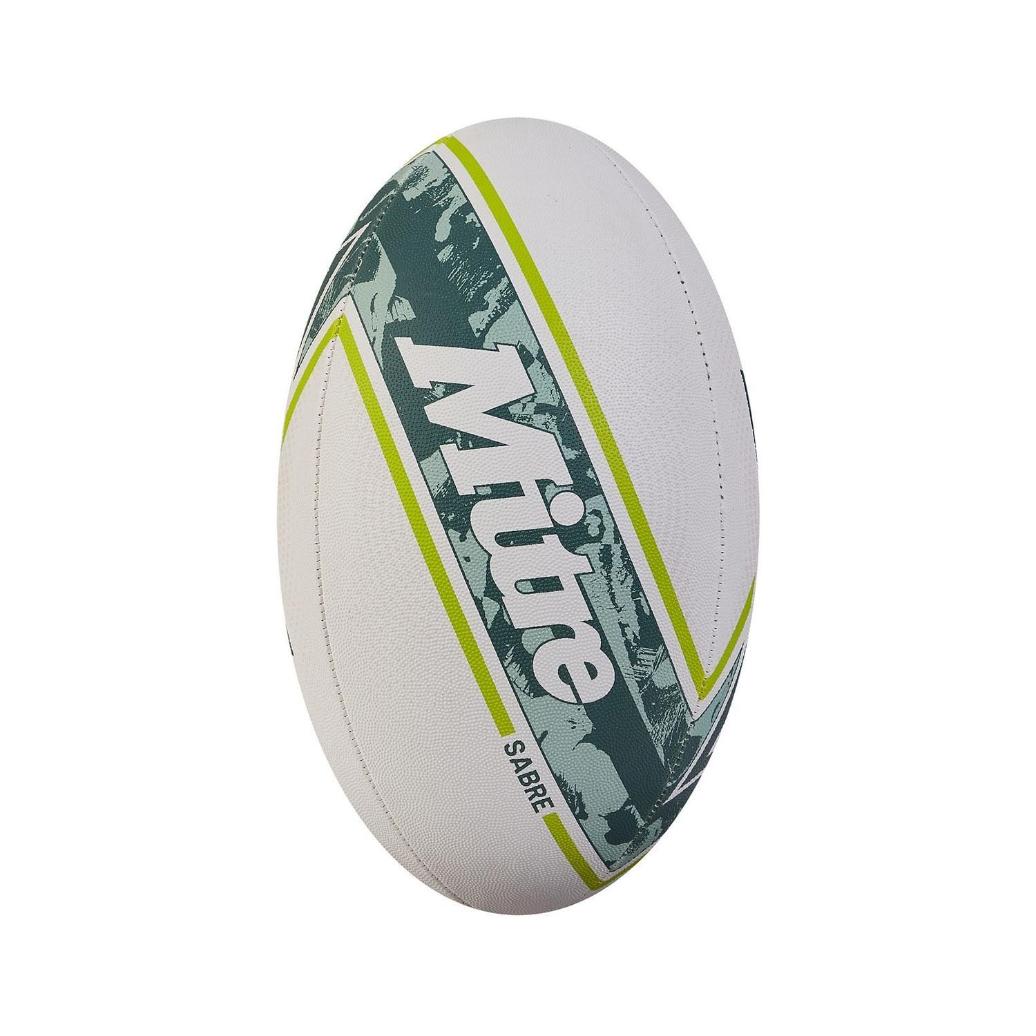 Mitre Sabre Rugby Ball - White / White / 4