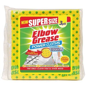 Elbow Grease Cleaning Cloths (Pack of 3)