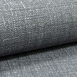 Erismann Plain Linen Effect Charcoal Grey Wallpaper Luxury Textured Silver Glitter Mix 10099-15