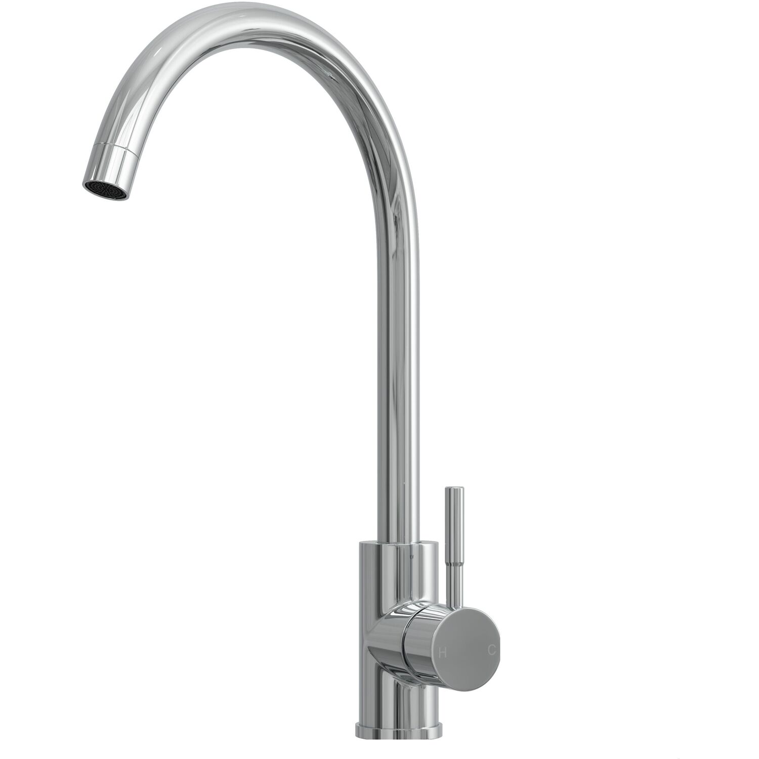 Balterley Round Single Lever Kitchen Sink Mixer Tap - Chrome - Chrome