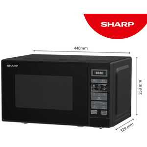 Sharp 20 Litre Digital Microwave - Black