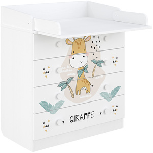 Changing dresser 800 Shefa Kids, white, Giraffe