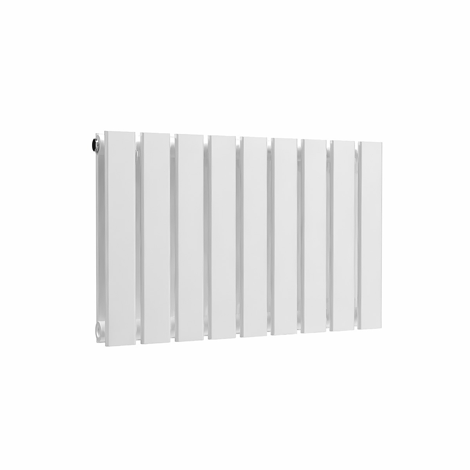 Lux Heat Flat Horizontal Radiator - White - 400 Mm X 630 Mm (Double) - White - Image 2