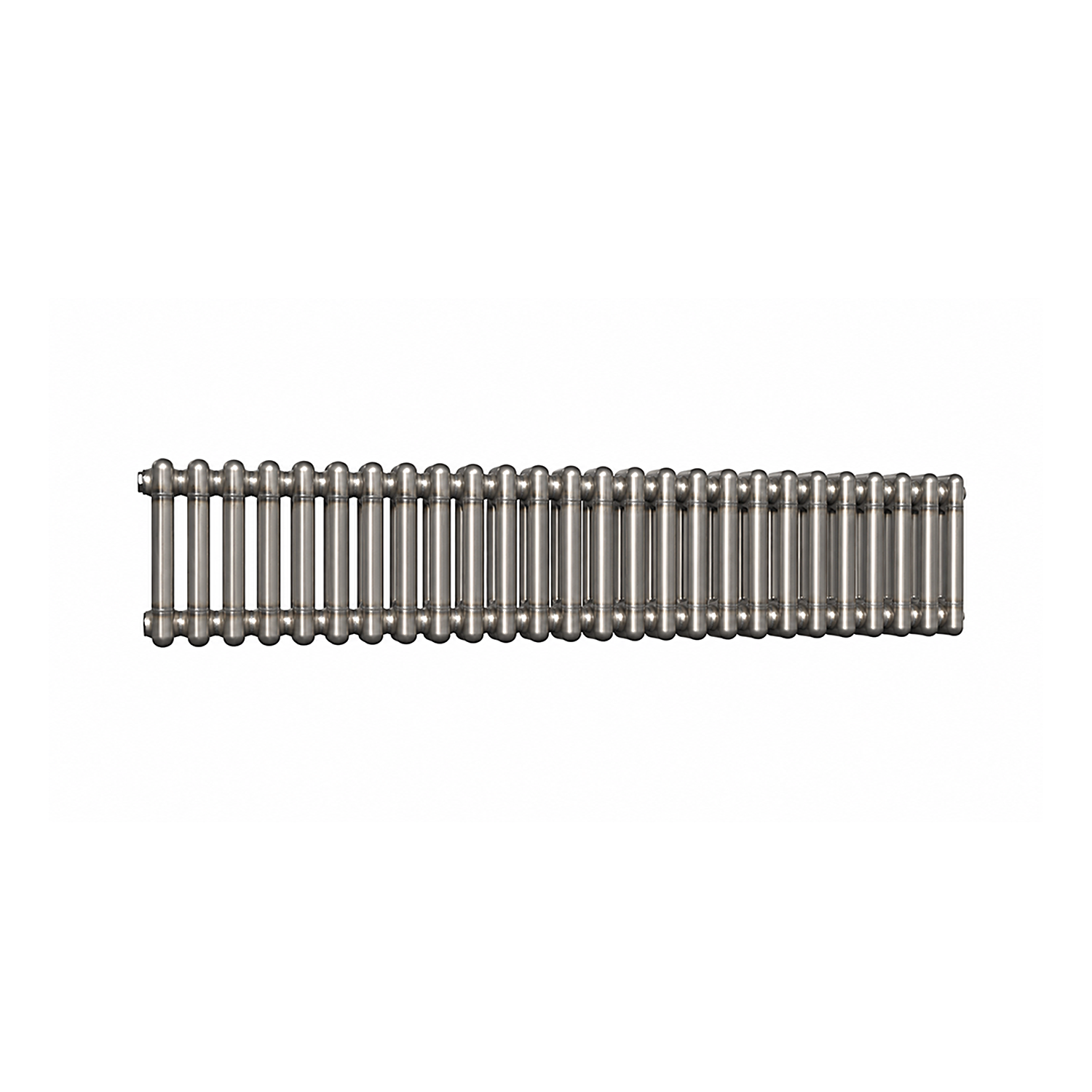 Lux Heat Horizontal 3 Column Radiator - Bare Metal Lacquer - 300 Mm X 1370 Mm. - Bare Metal Lacquer