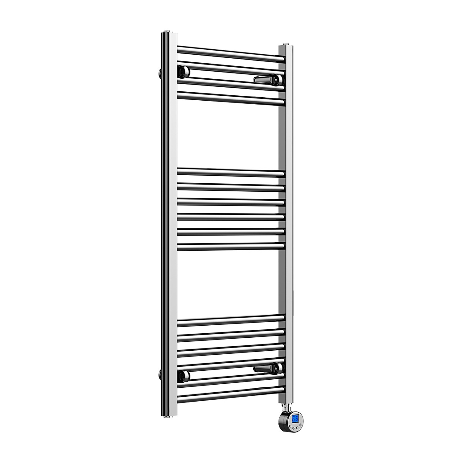 Lux Heat Electric Chrome Ladder Towel Radiator 1000mm (H) x 500mm (W) - Image 2