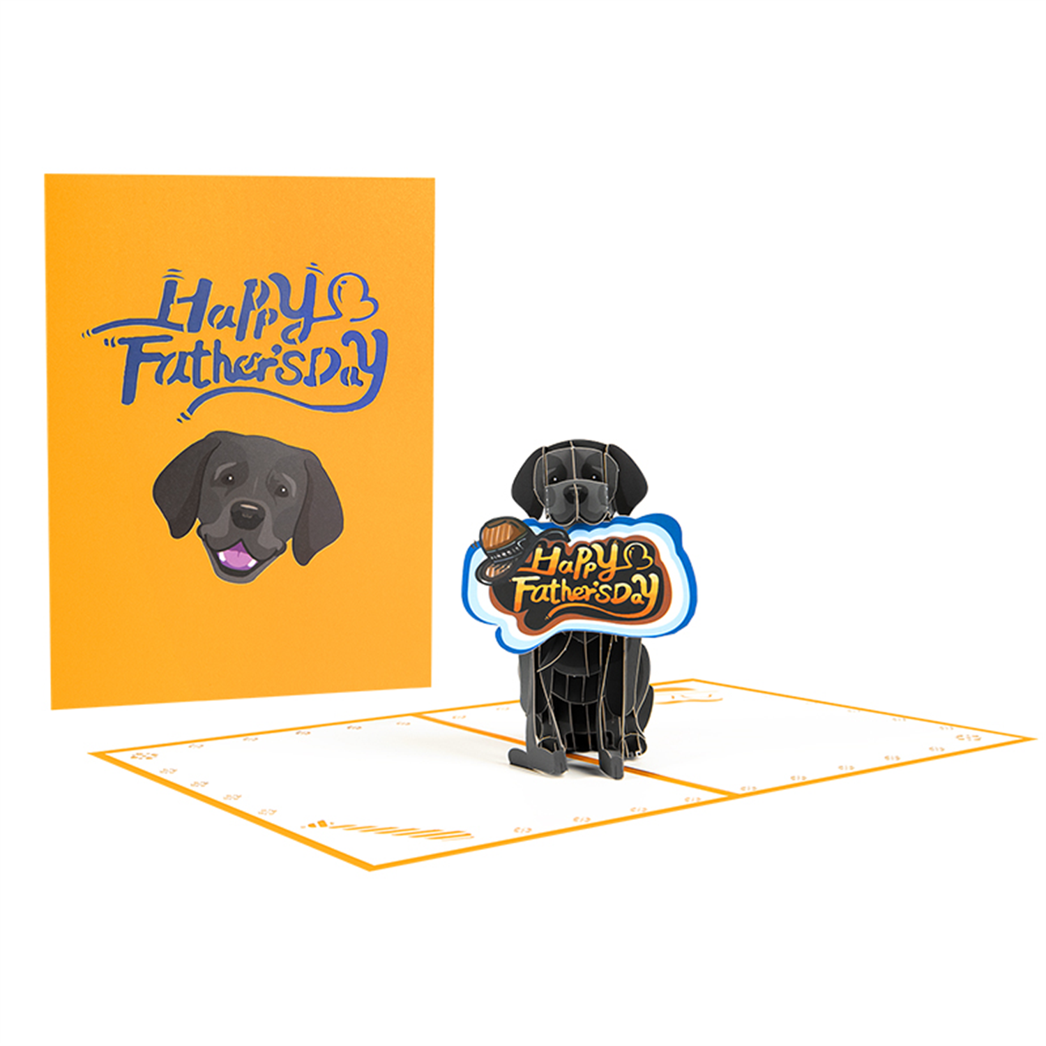 Paws for Dad 3D Pop Up Father’s Day Card - Image 2