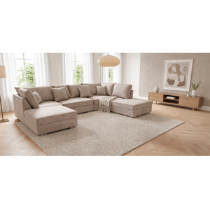 The Chelsea U-Shaped Modular Corner Sofa with Deep Seat