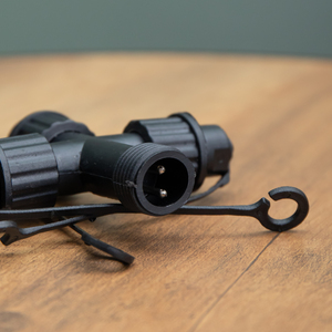 Samuel Alexander 9cm x 10cm Black 3-Way Connector Max for Connectable String Lights