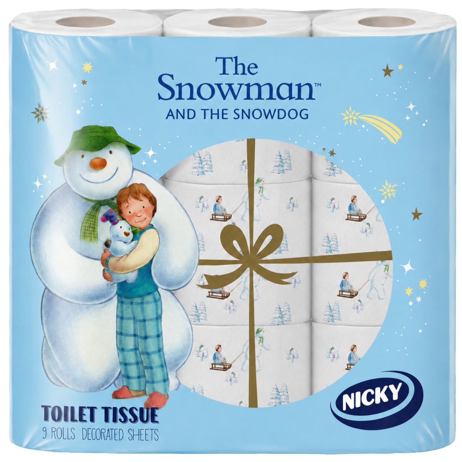 Pack Of 9 Snowman Christmas Toilet Tissue Rolls Nicky - Image 5