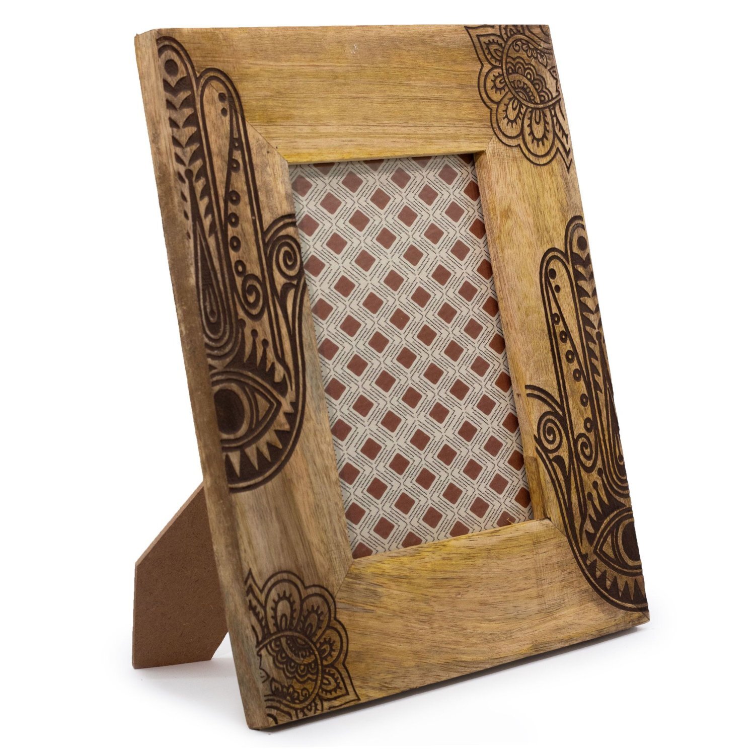 KDMD Hansa Brown Mango Wood Picture Frame for 13x18cm Photos | Size: 13x18 cm
