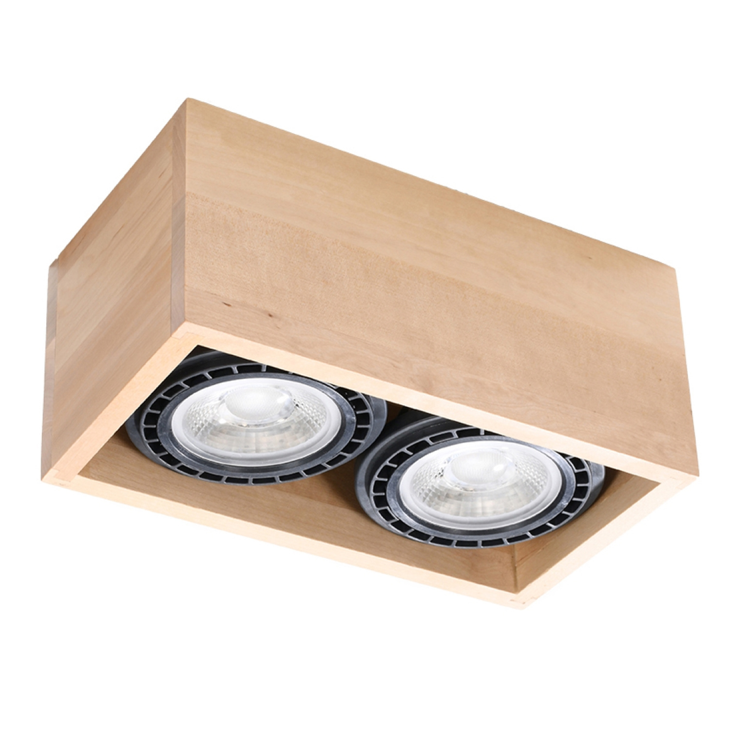 Sollux Lighting Ceiling Lamp Quatro 2 Natural Wood - Natural Wood