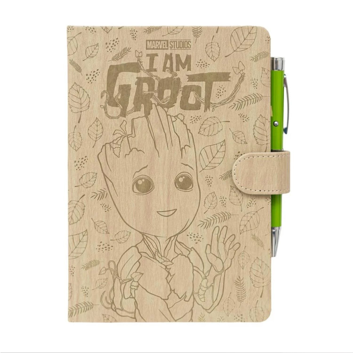 Grupo Erik Marvel I Am Groot Premium A5 Notebook With Projector Pen Stationery Gift Set - Natural - Image 4