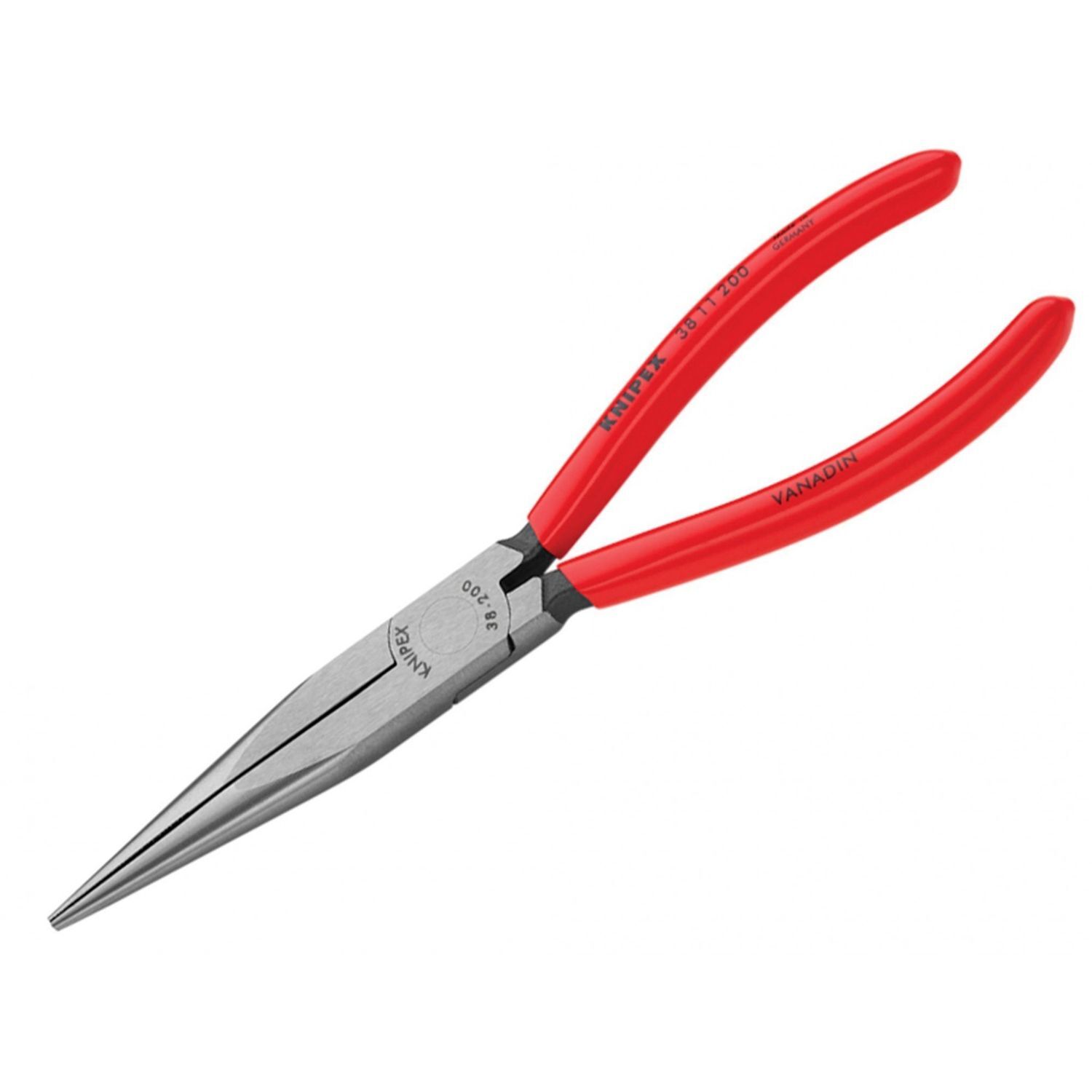 Knipex Mechanic's Long Nose Pliers Pvc Grip 200Mm (8In) - Multi Colour