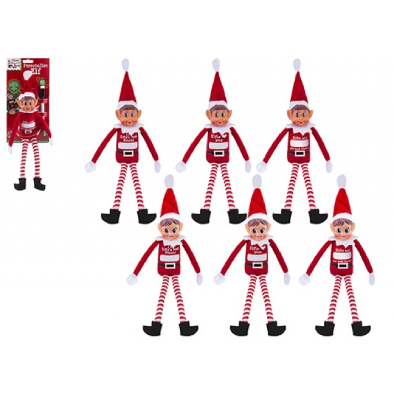 Kdmd Unisex Red Personalisable Elf With Marker Pen 2 Pack In - Image 2