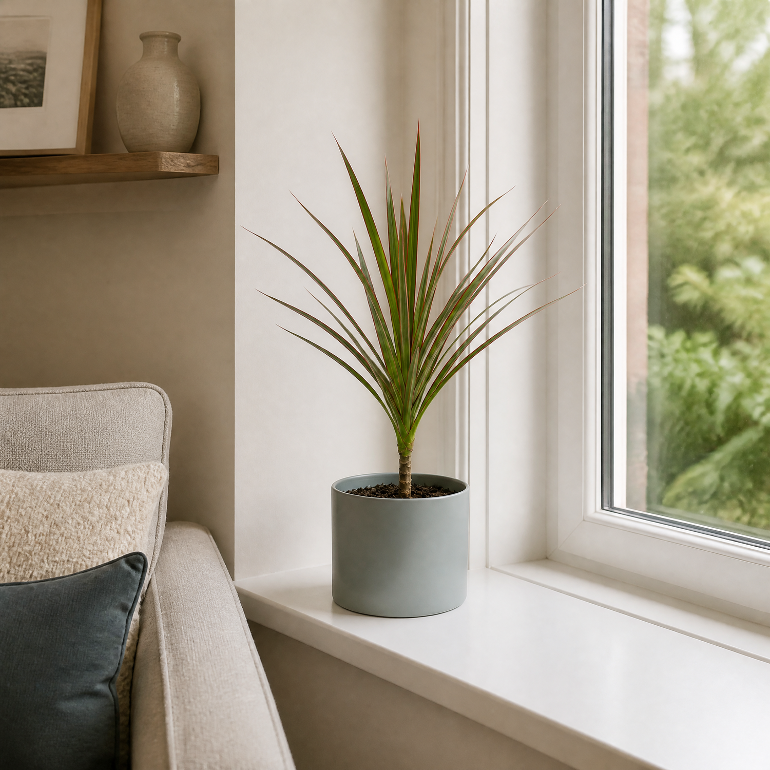 Plants By Post Dracaena Marginata Dragon Tree F - Matt Grey