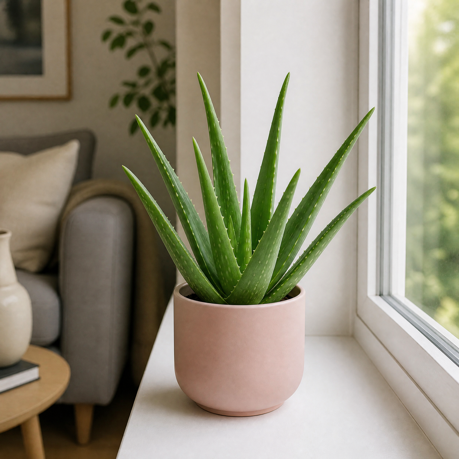 Plants By Post Aloe Vera Plant C - Matt Pink