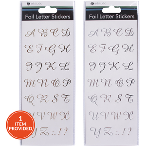 Crafting Foil Letter Stickers