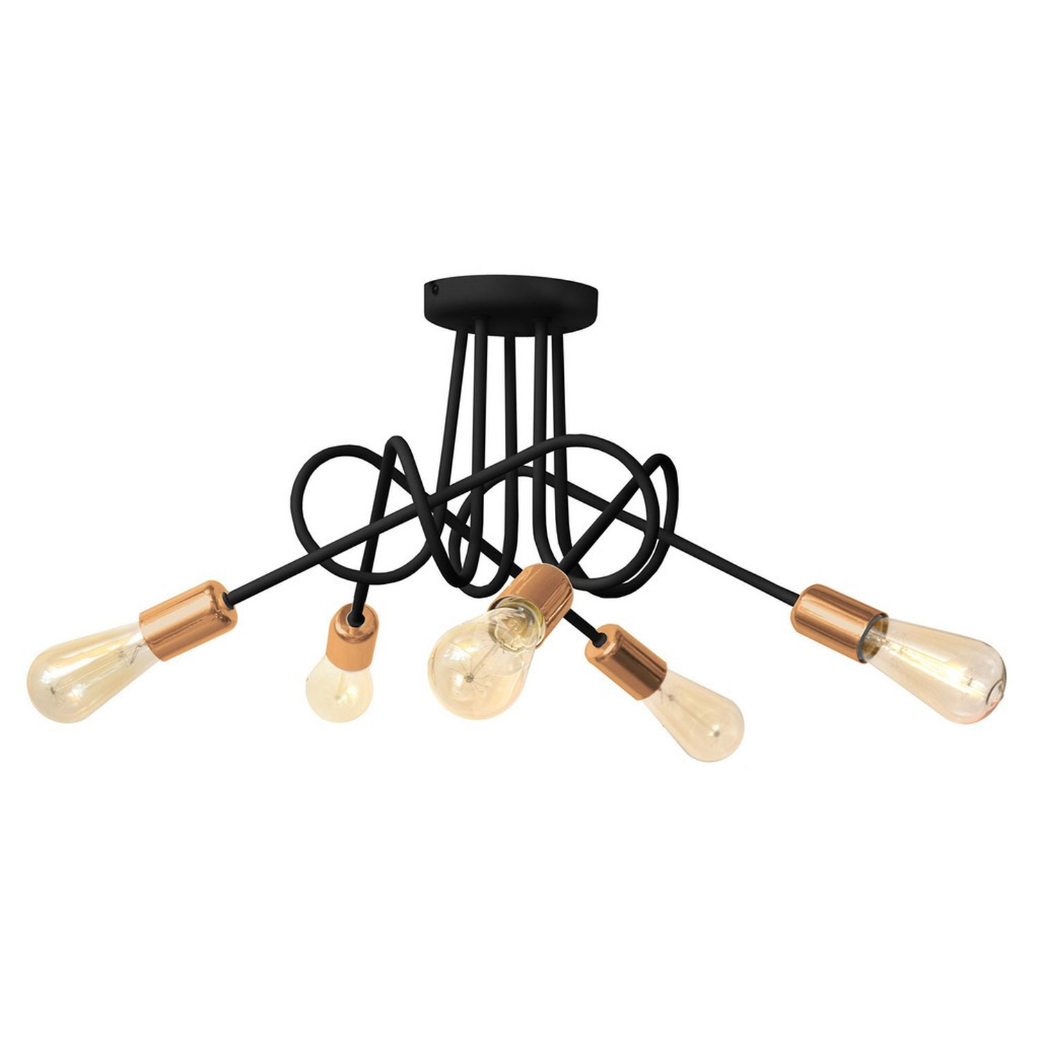 Helam Lighting Oxford Ceiling Light Black