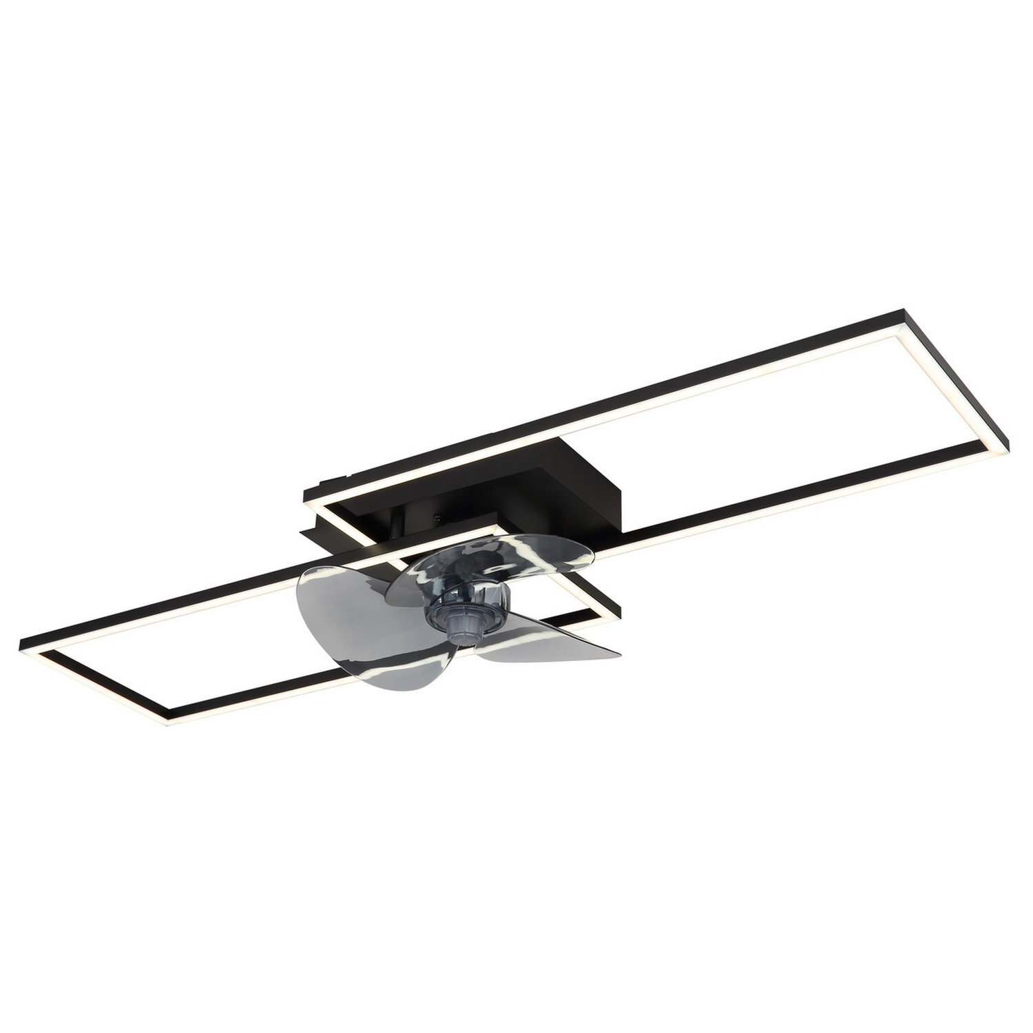 B&Q -  Luminosa Tatjana Ceiling Fan Matt Black 2X Led Dimmable 3000-6500K Remote Control Timer - Image 3