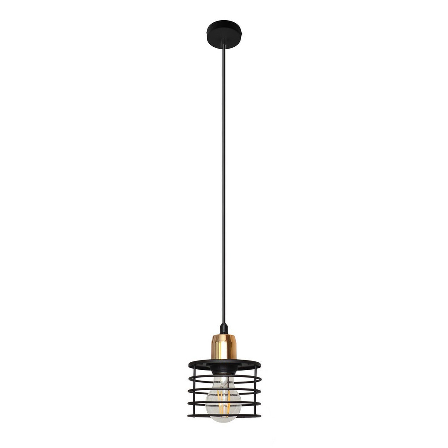 Helam Lighting Edison Pendant Light Black