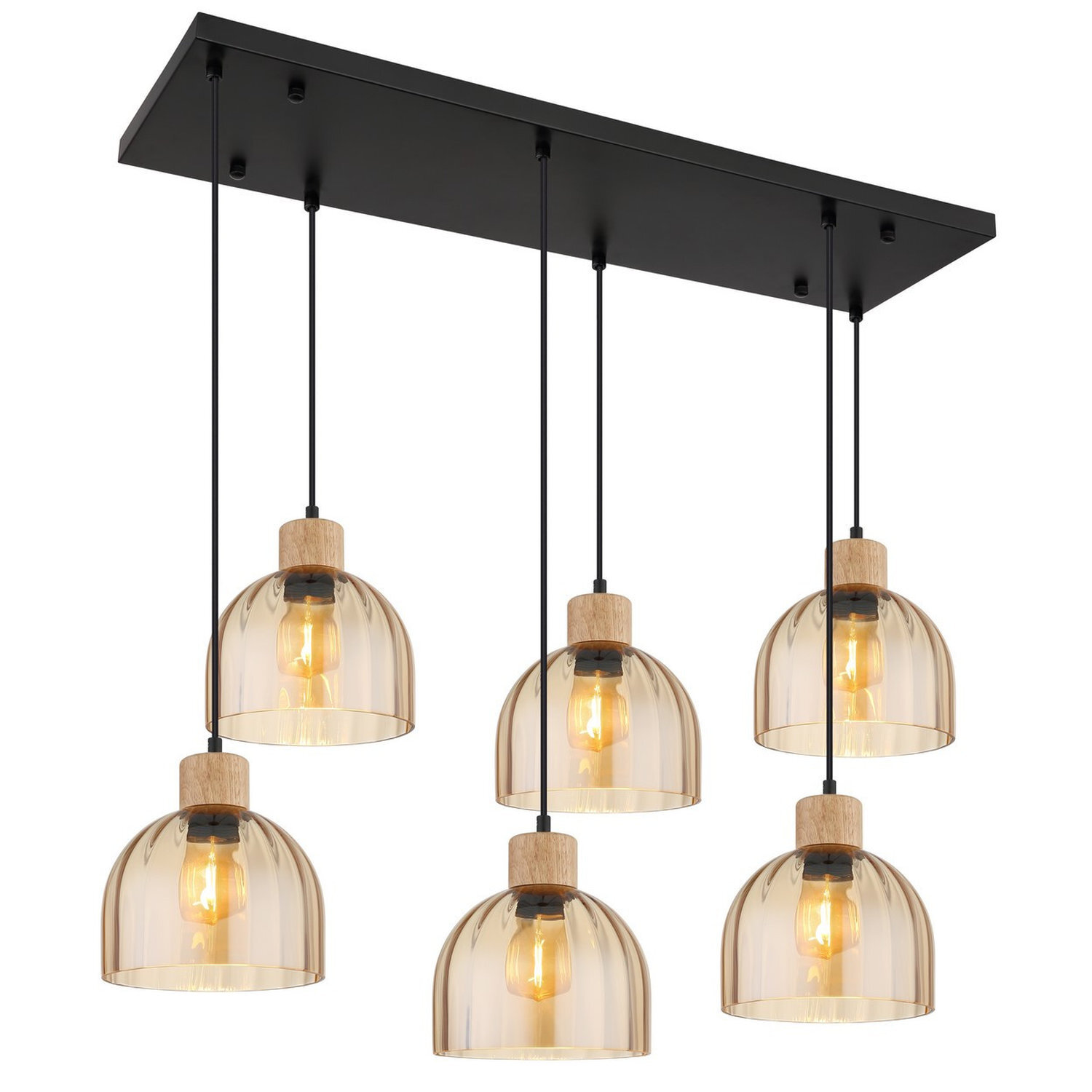 Globo Lighting Swanson Pendant Light Black