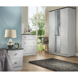 Nancy Ready Assembled 4 Door Wardrobe