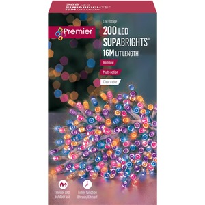 200 Rainbow LED Supabrights