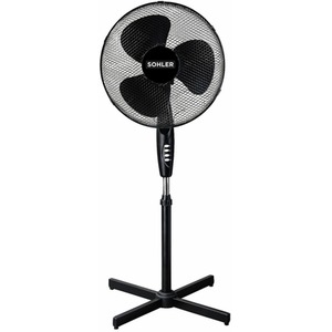 Electric 16 inch Black Fan Standing Pedestal