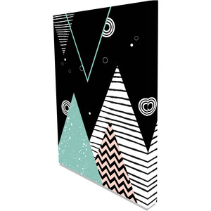 'Abstract Geometric Scandinavian' Graphic Art Print on Canvas