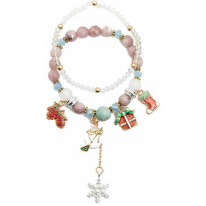 Christmas Charm Pendant Bracelet