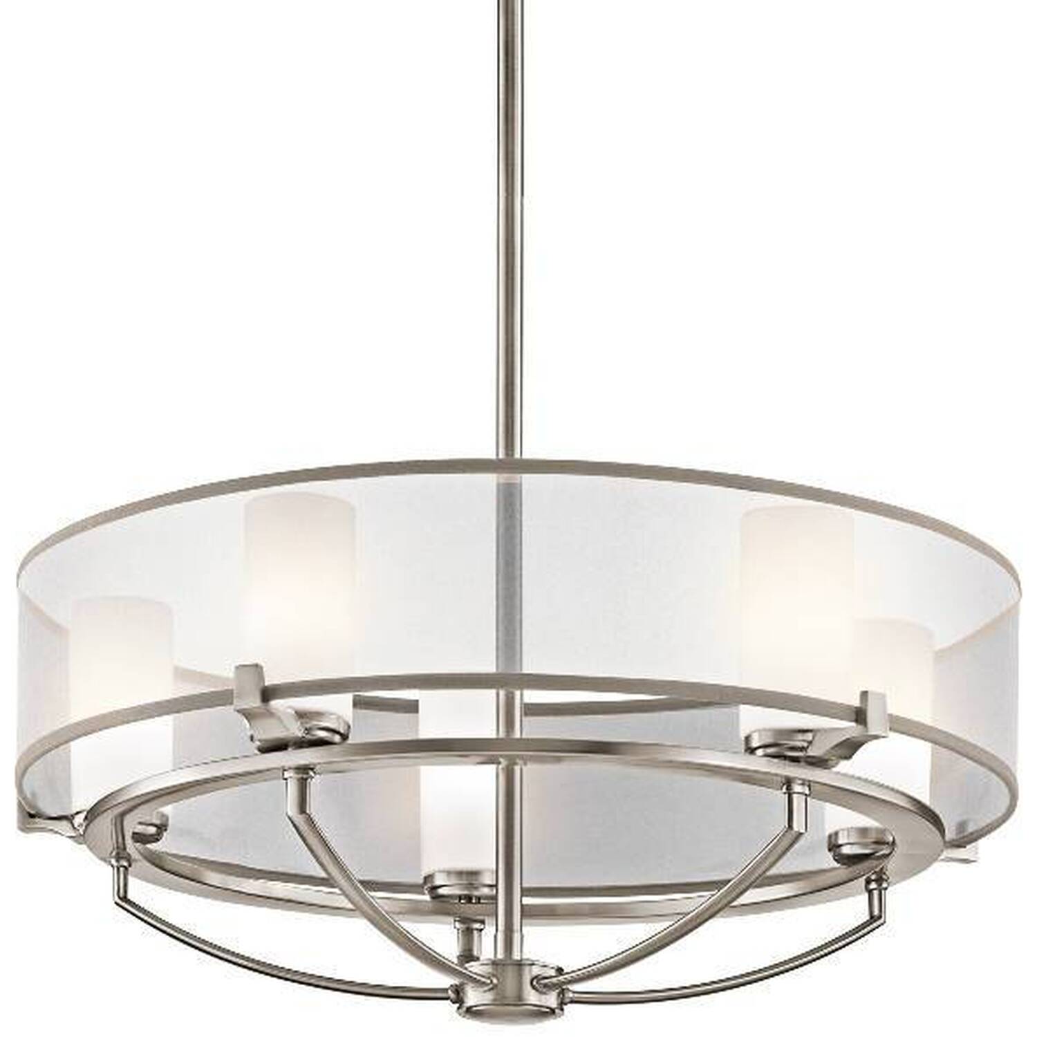 Elstead Saldana 5 Light Pendant Chandelier Light Classic Pewter, G9 - Classic Pewter
