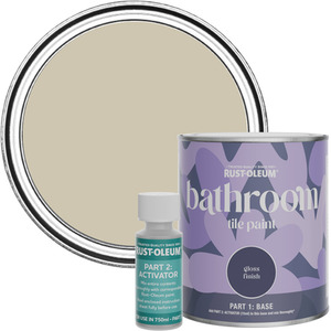 Rust-Oleum Bathroom Tile Paint in Gloss Finish - Silver Sage 750ml
