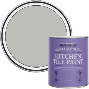 Rust-Oleum Kitchen Tile Paint in Gloss Finish - Flint 750ml