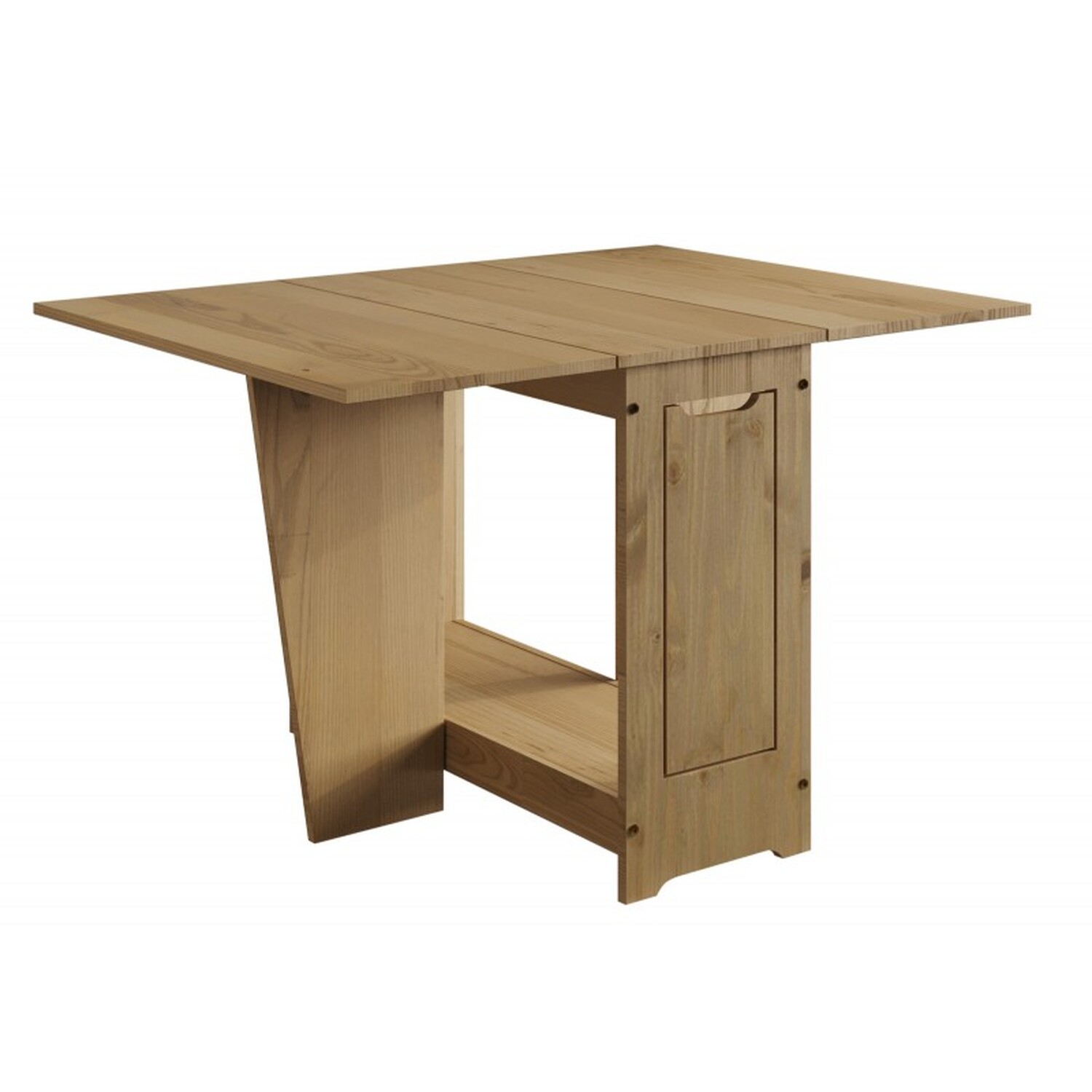 Corona Butterfly Dining Set Table 4 Chairs Folding Mexican Pine Wood Drop Leaf - Antique Wax