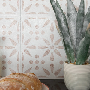 Vintage Flowers Self Adhesive Wall Tiles