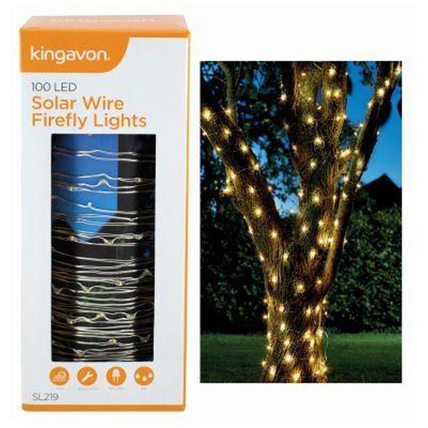Image of 2m 100 LED Solar Wire Firefly&hellip;
